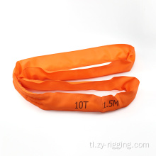 10ton pag -angat ng polyester webbing sling round sling belt